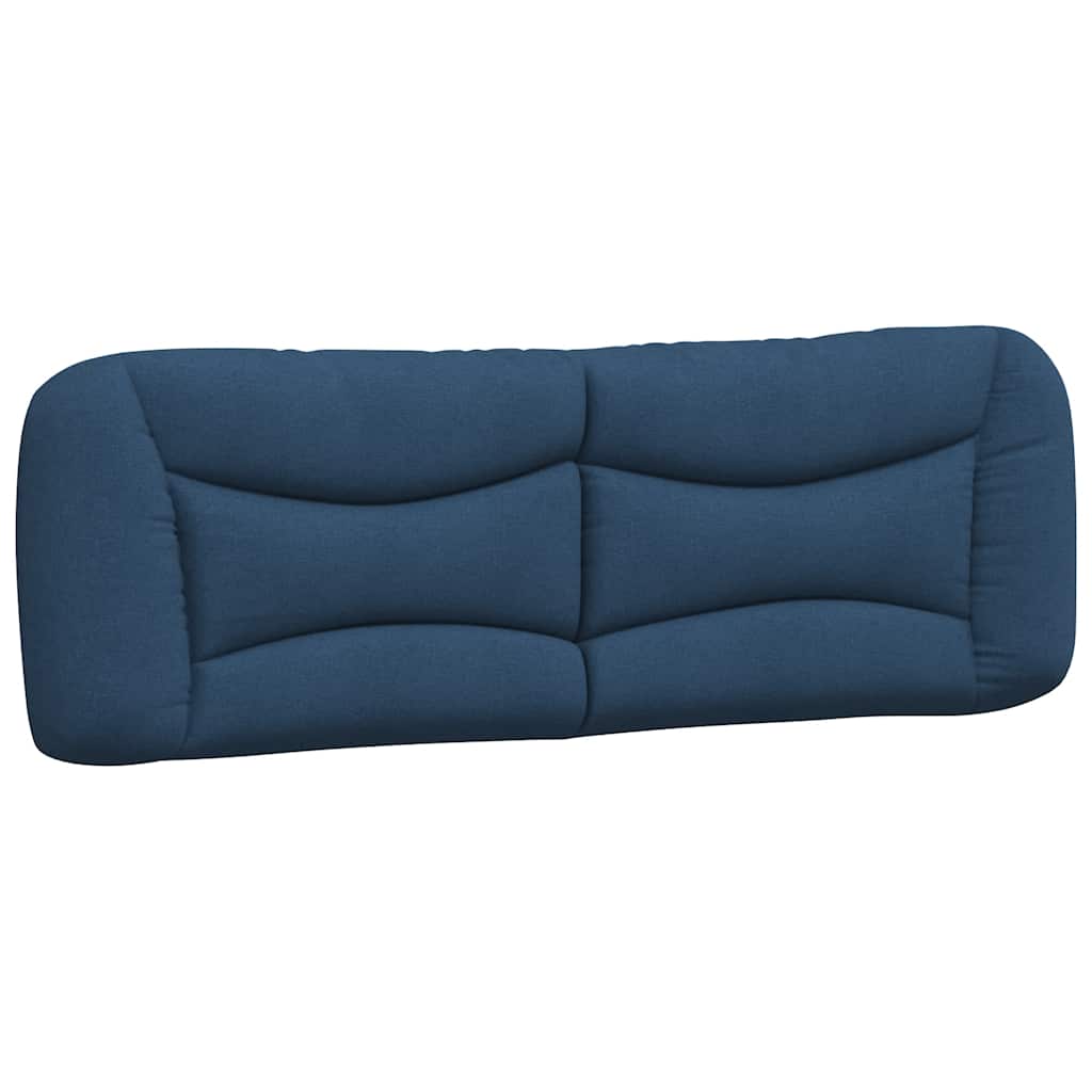 Cadre de lit sans matelas Hvar bleu 160x200 cm tissu