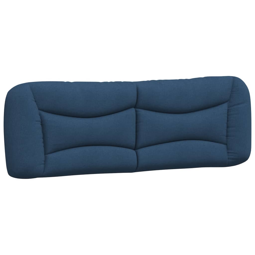 Cadre de lit sans matelas bleu 160x200 cm tissu - XIOS