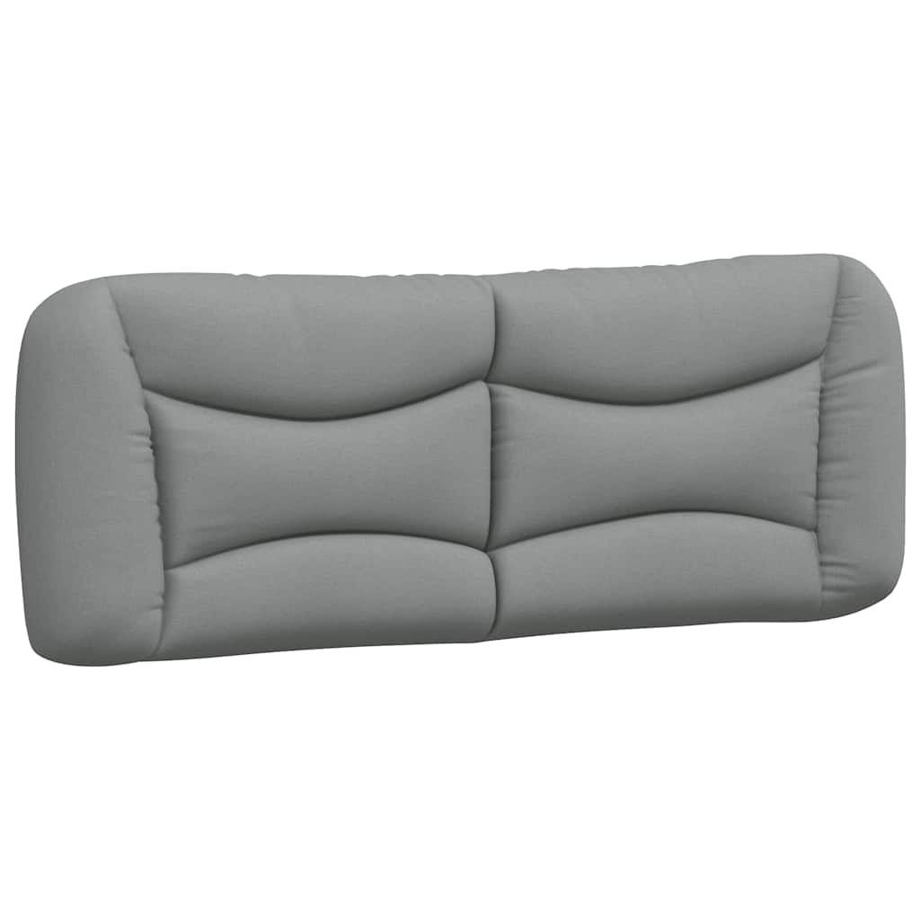Cadre de lit sans matelas Hvar gris clair 180x200 cm tissu
