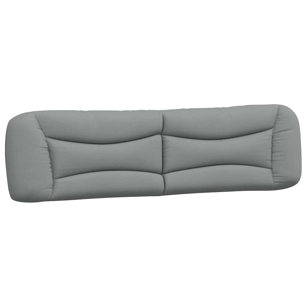 Cadre de lit sans matelas Hvar gris clair 200x200 cm tissu - XIOS
