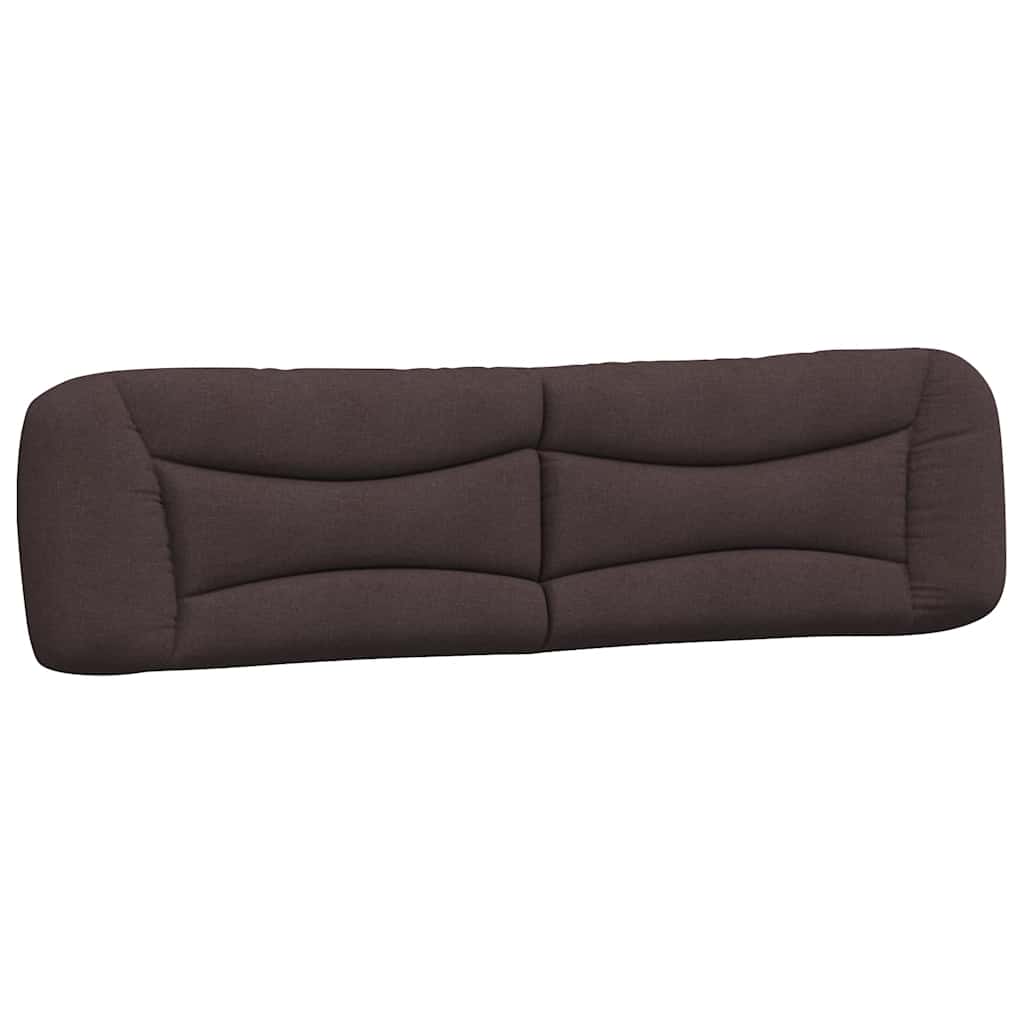 Cadre de lit sans matelas Hvar marron foncé 200x200 cm tissu - XIOS
