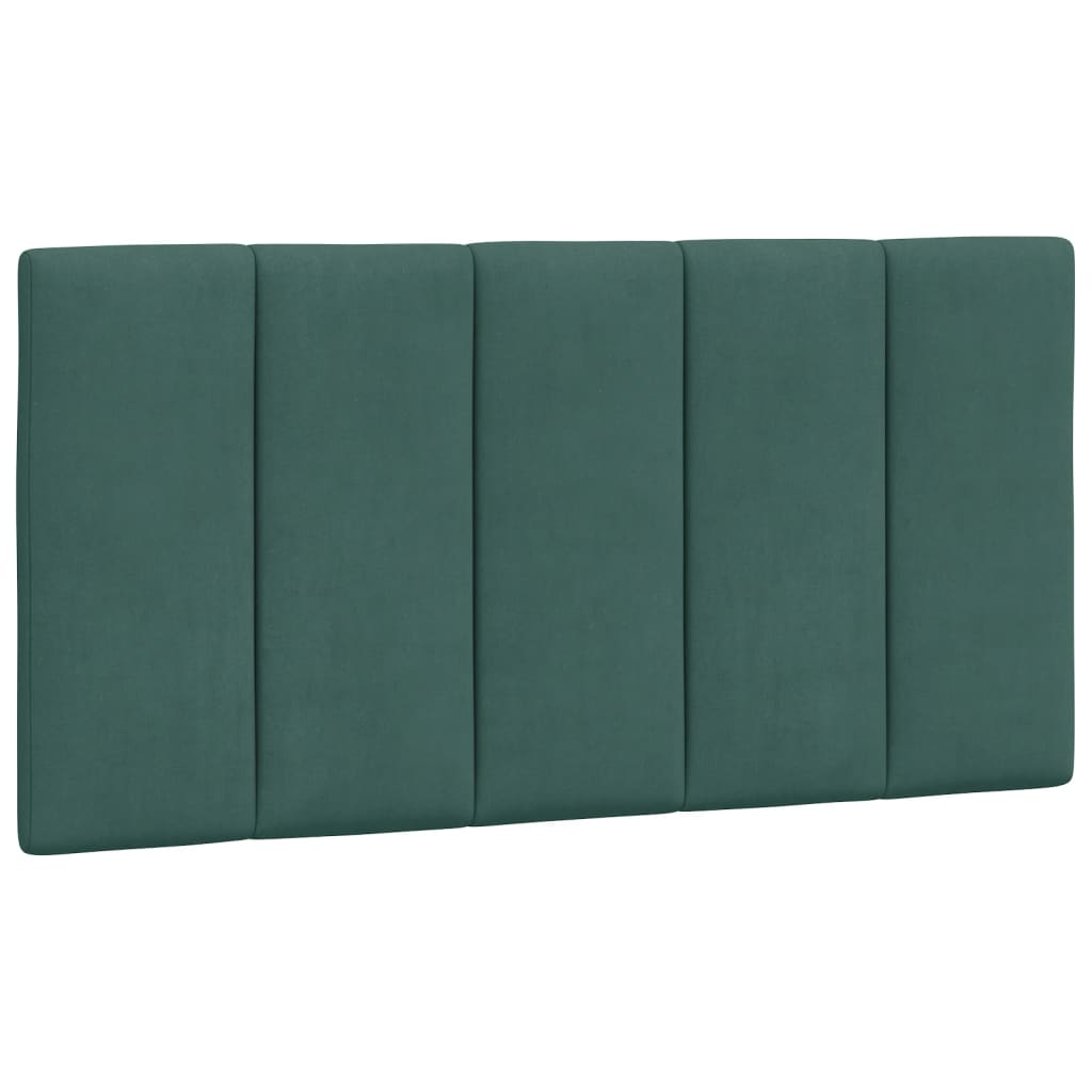 Cadre de lit sans matelas Hanko vert foncé 100x200 cm velours