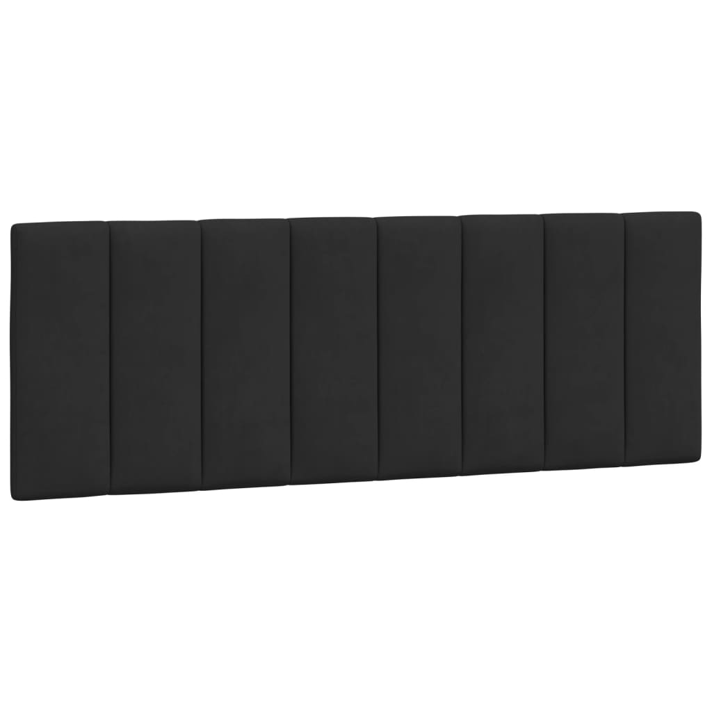 Cadre de lit sans matelas noir 120x200 cm velours - XIOS