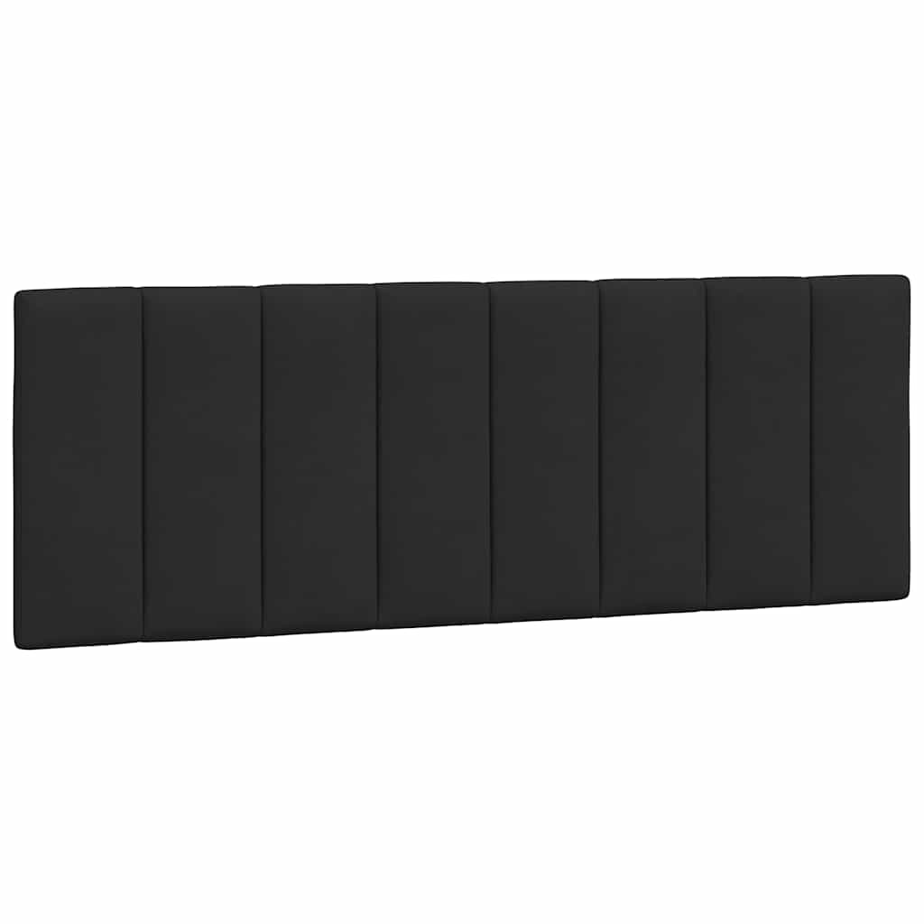 Cadre de lit sans matelas Hanko noir 140x200 cm velours