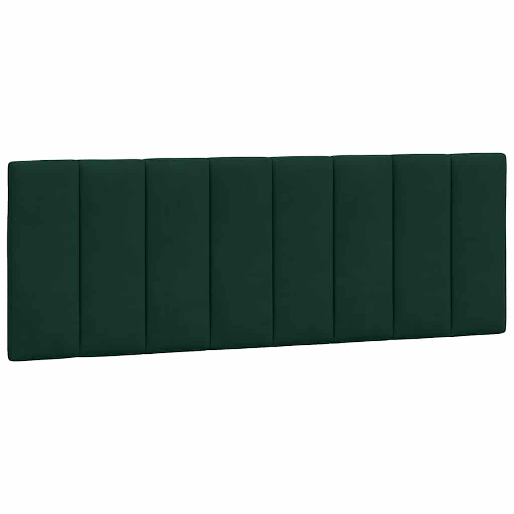 Cadre de lit sans matelas Hanko vert foncé 140x200 cm velours - XIOS