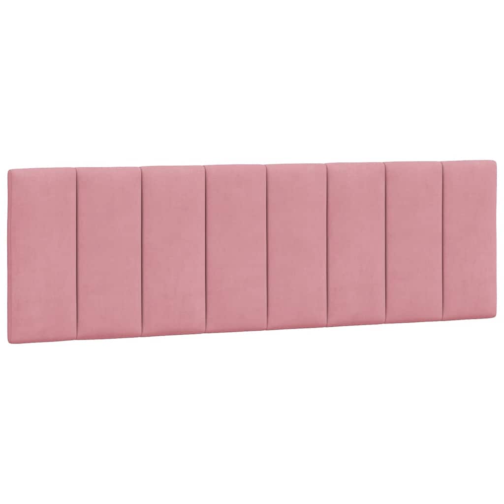Cadre de lit sans matelas Hanko rose 160x200 cm velours - XIOS