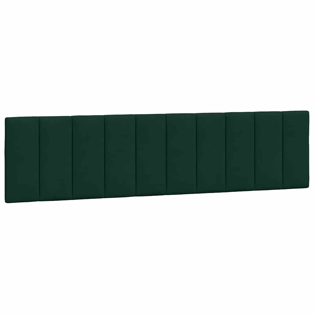 Cadre de lit sans matelas Hanko vert foncé 200x200 cm velours - XIOS