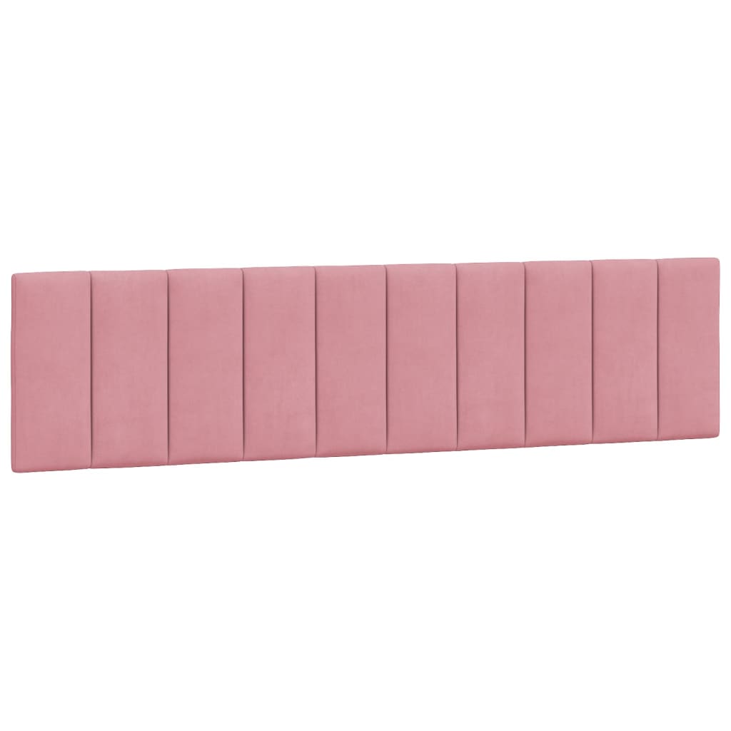 Cadre de lit sans matelas Hanko rose 200x200 cm velours - XIOS