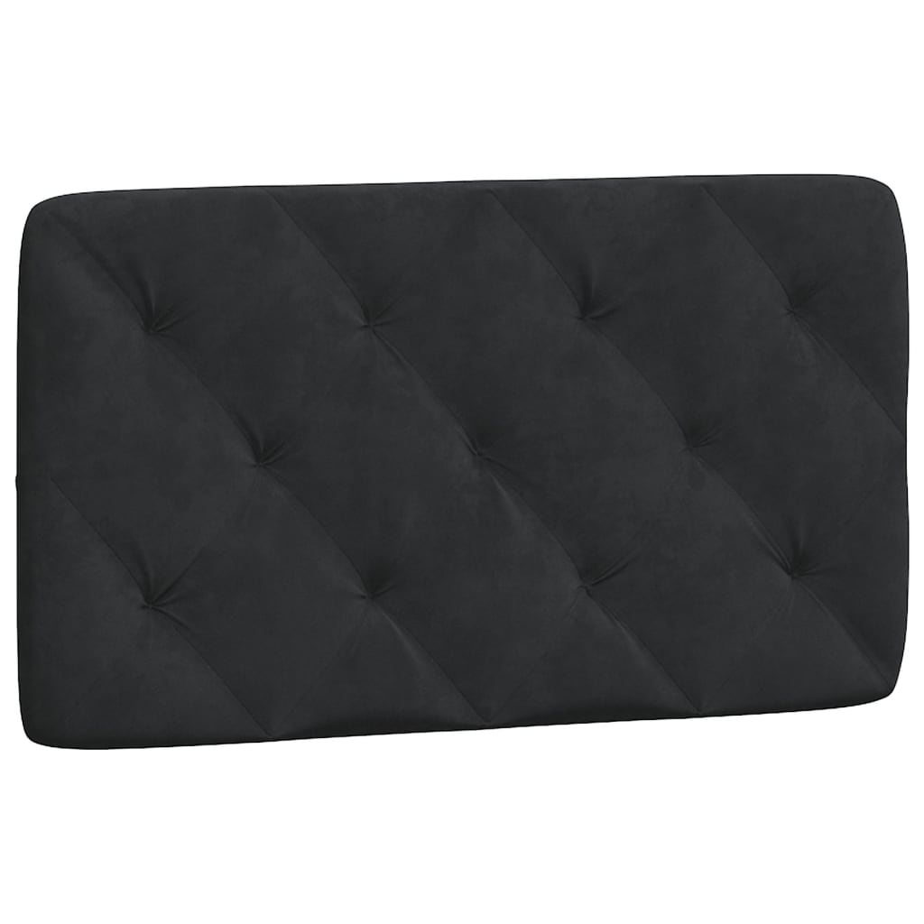 Cadre de lit sans matelas noir 90x190 cm velours - XIOS