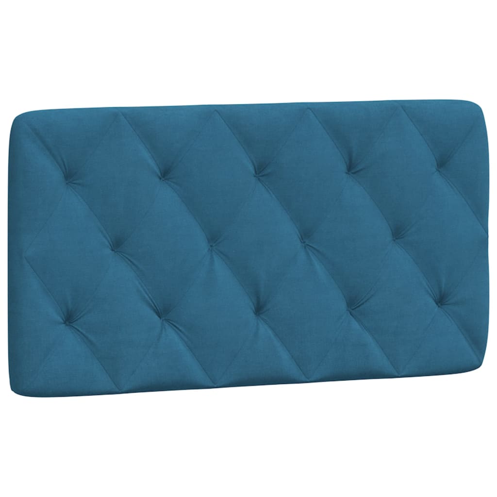 Cadre de lit sans matelas bleu 100x200 cm velours - XIOS