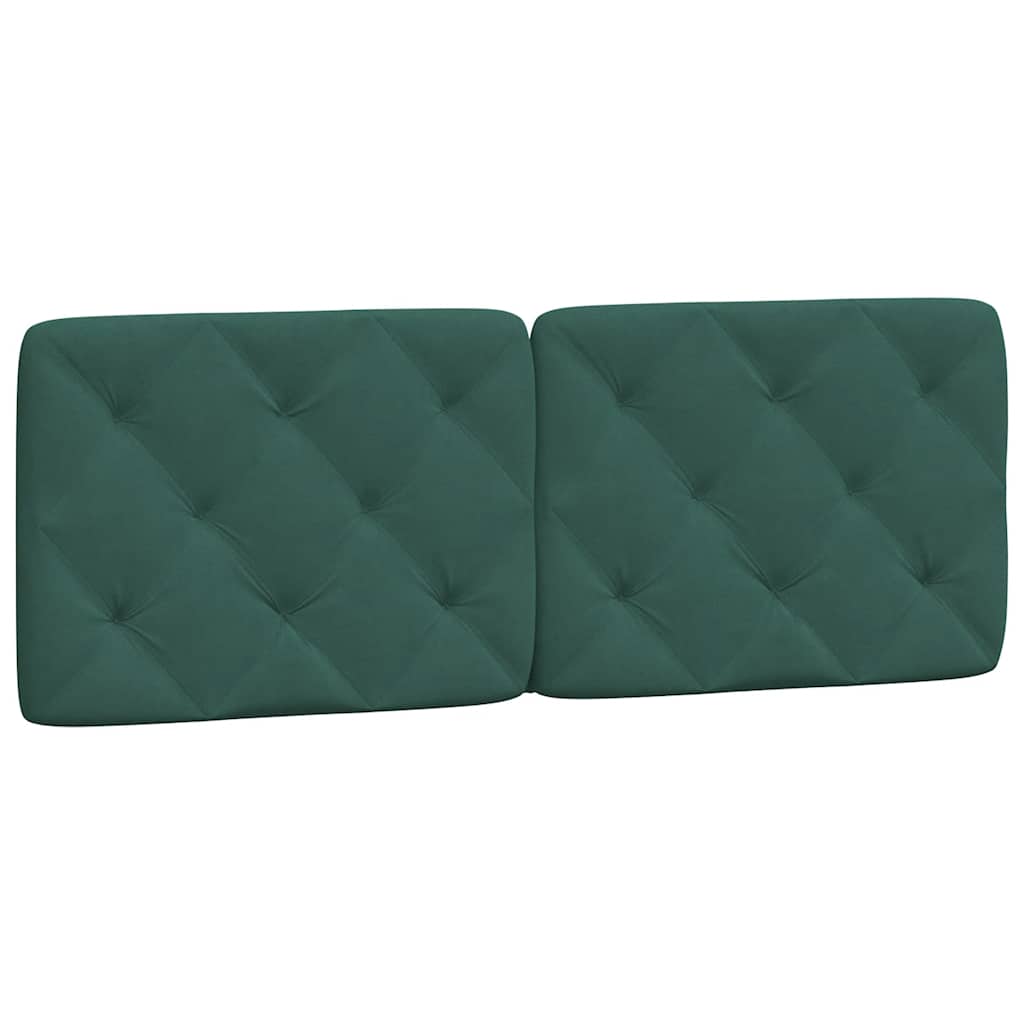 Cadre de lit sans matelas vert foncé 140x200 cm velours - XIOS