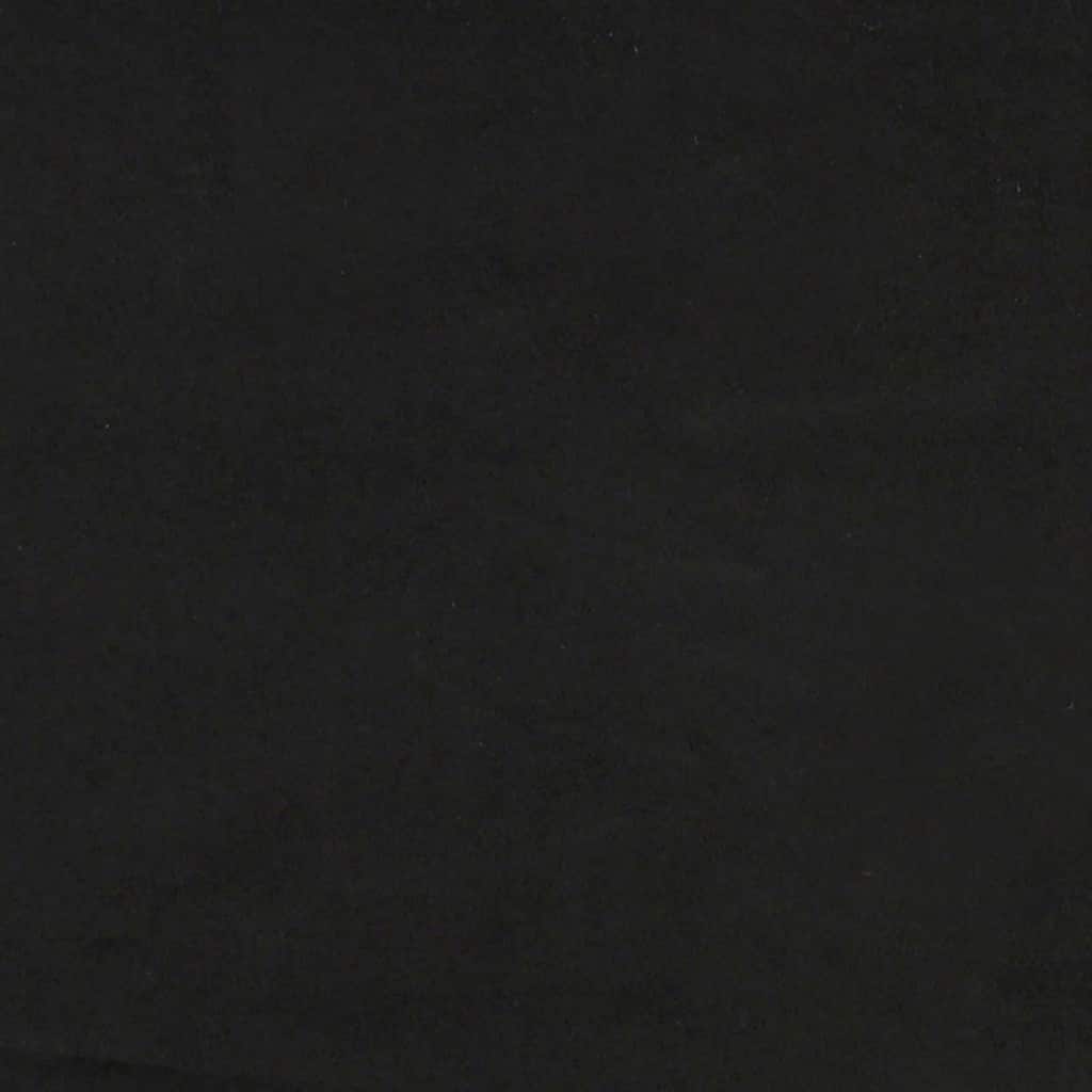 Cadre de lit sans matelas noir 200x200 cm velours - XIOS