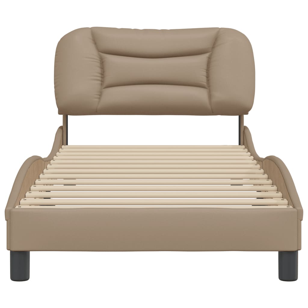 Cadre de lit sans matelas cappuccino 80x200 cm similicuir - XIOS