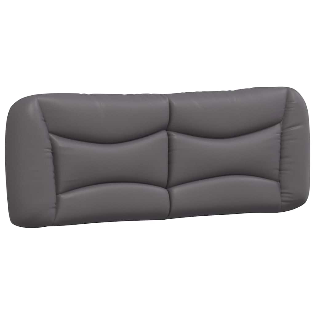 Cadre de lit sans matelas Hvar gris 140x200 cm similicuir