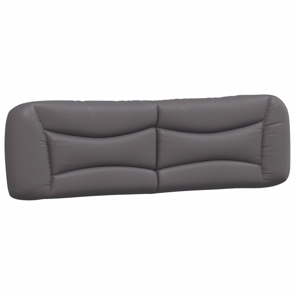 Cadre de lit sans matelas gris 180x200 cm similicuir - XIOS
