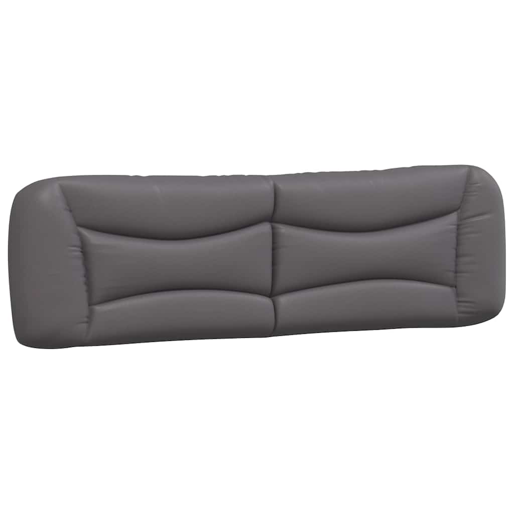 Cadre de lit sans matelas Hvar gris 180x200 cm similicuir