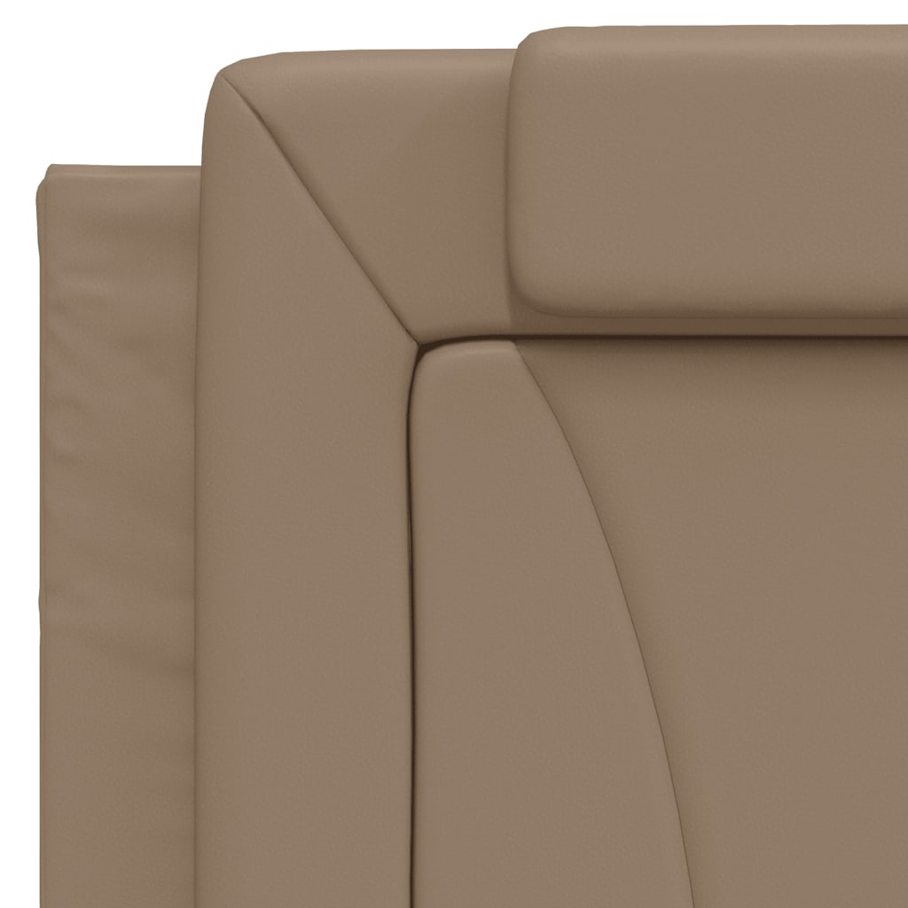 Cadre de lit sans matelas cappuccino 100x200 cm similicuir - XIOS