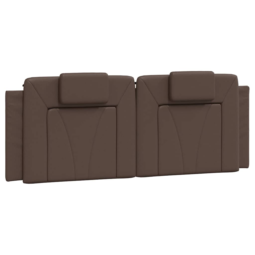 Cadre de lit Viana sans matelas marron 140x190 cm similicuir