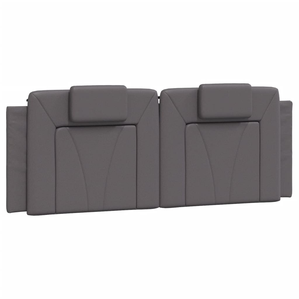 Cadre de lit sans matelas gris 140x200 cm similicuir - XIOS