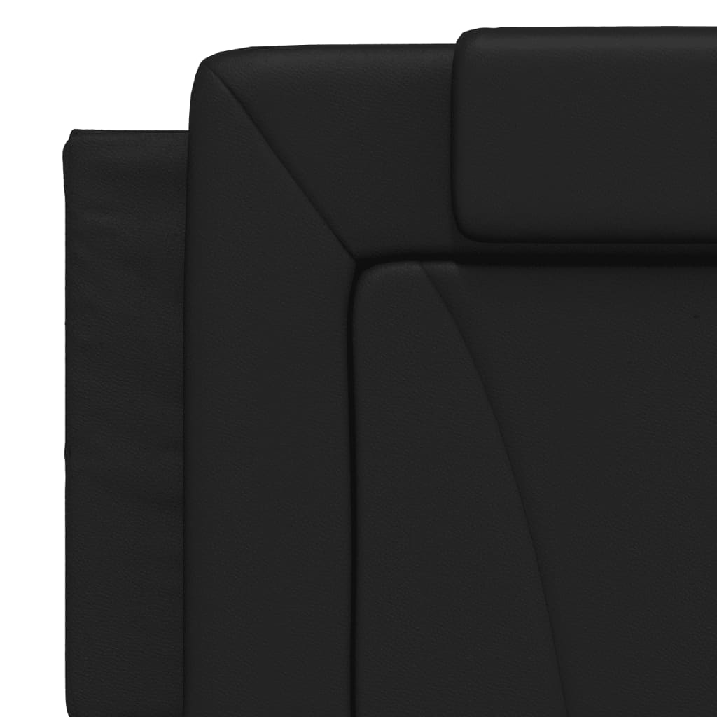 Cadre de lit sans matelas noir 160x200 cm similicuir - XIOS