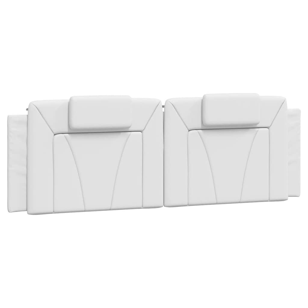 Cadre de lit Viana sans matelas blanc 160x200 cm similicuir