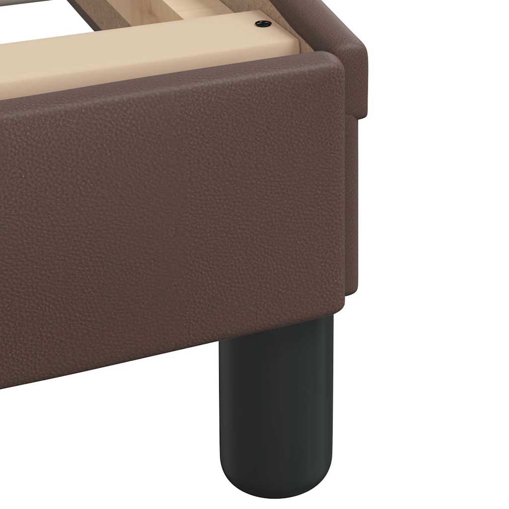 Cadre de lit Viana sans matelas marron 160x200 cm similicuir