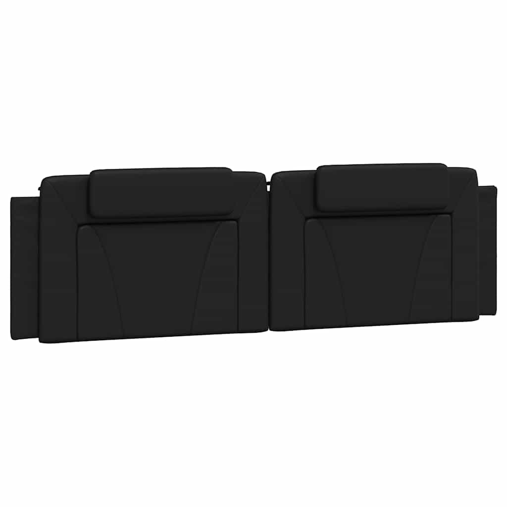 Cadre de lit Viana sans matelas noir 180x200 cm similicuir
