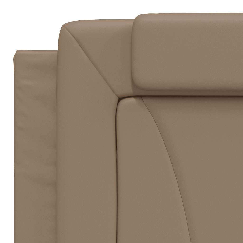 Cadre de lit Viana sans matelas cappuccino 180x200 cm similicuir