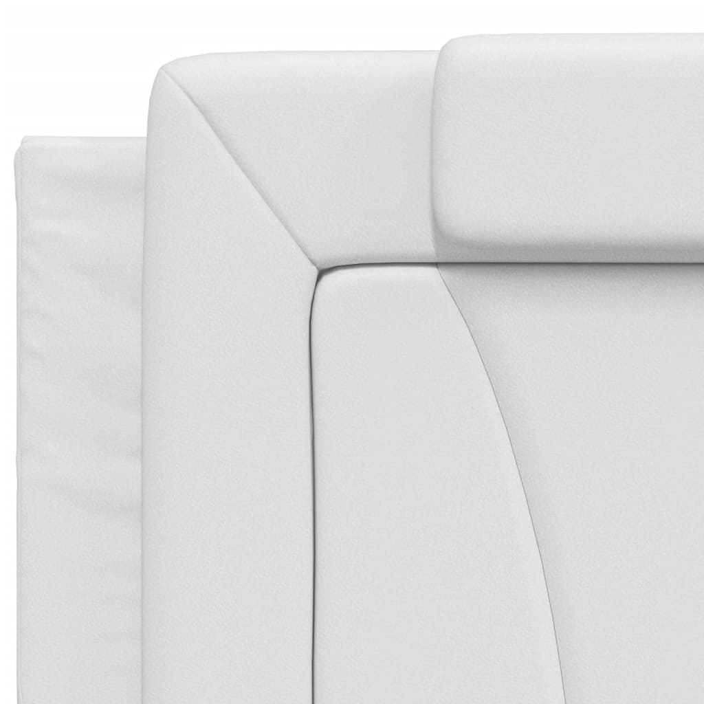 Cadre de lit Viana sans matelas blanc 200x200 cm similicuir - XIOS
