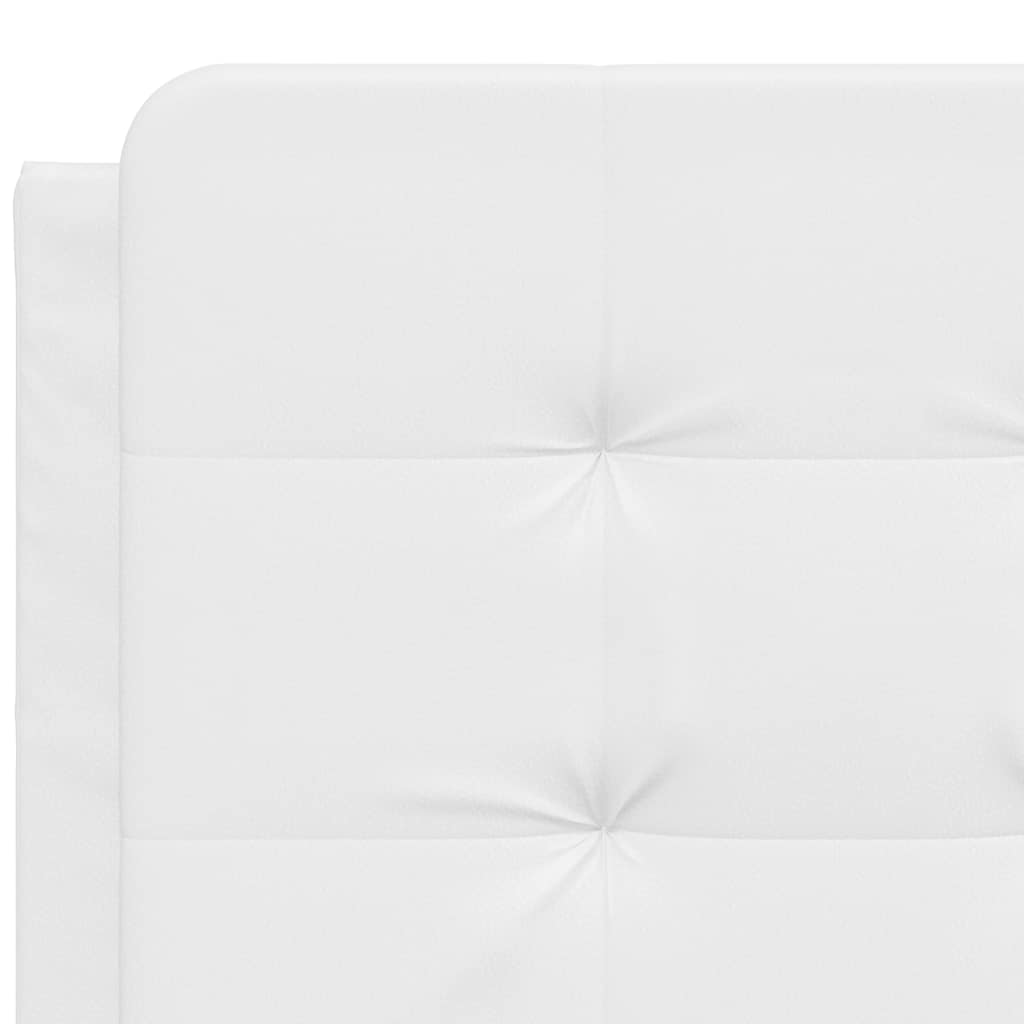 Cadre de lit sans matelas Zadar blanc 120x200 cm similicuir