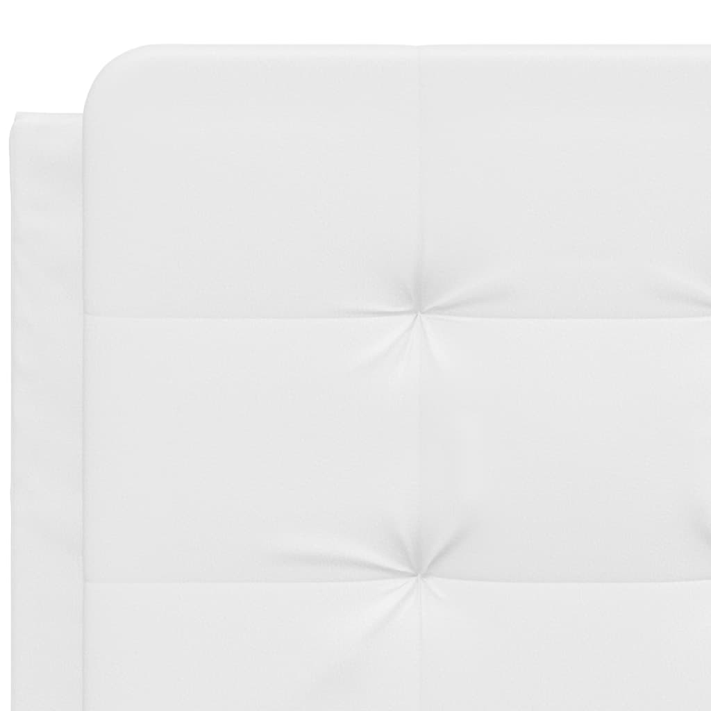 Cadre de lit sans matelas blanc 120x200 cm similicuir - XIOS