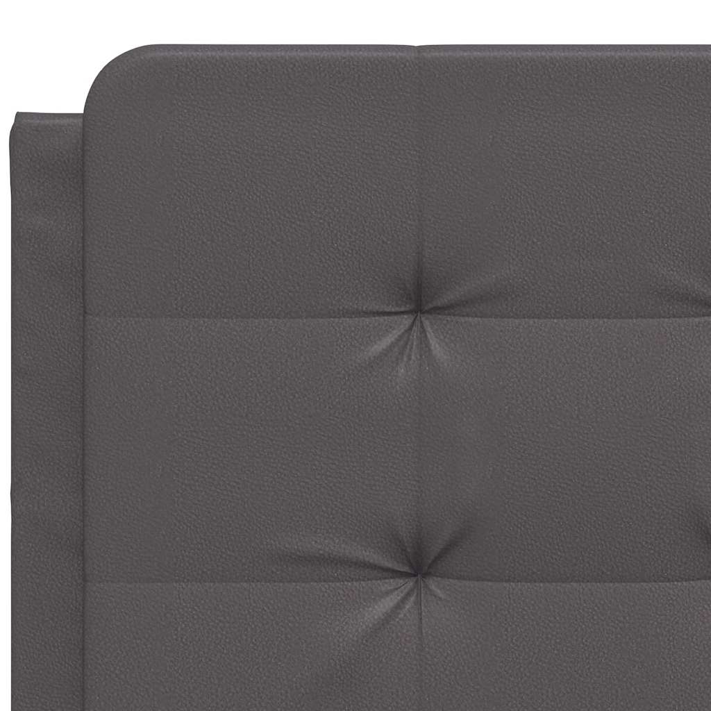 Cadre de lit sans matelas Zadar gris 120x200 cm similicuir