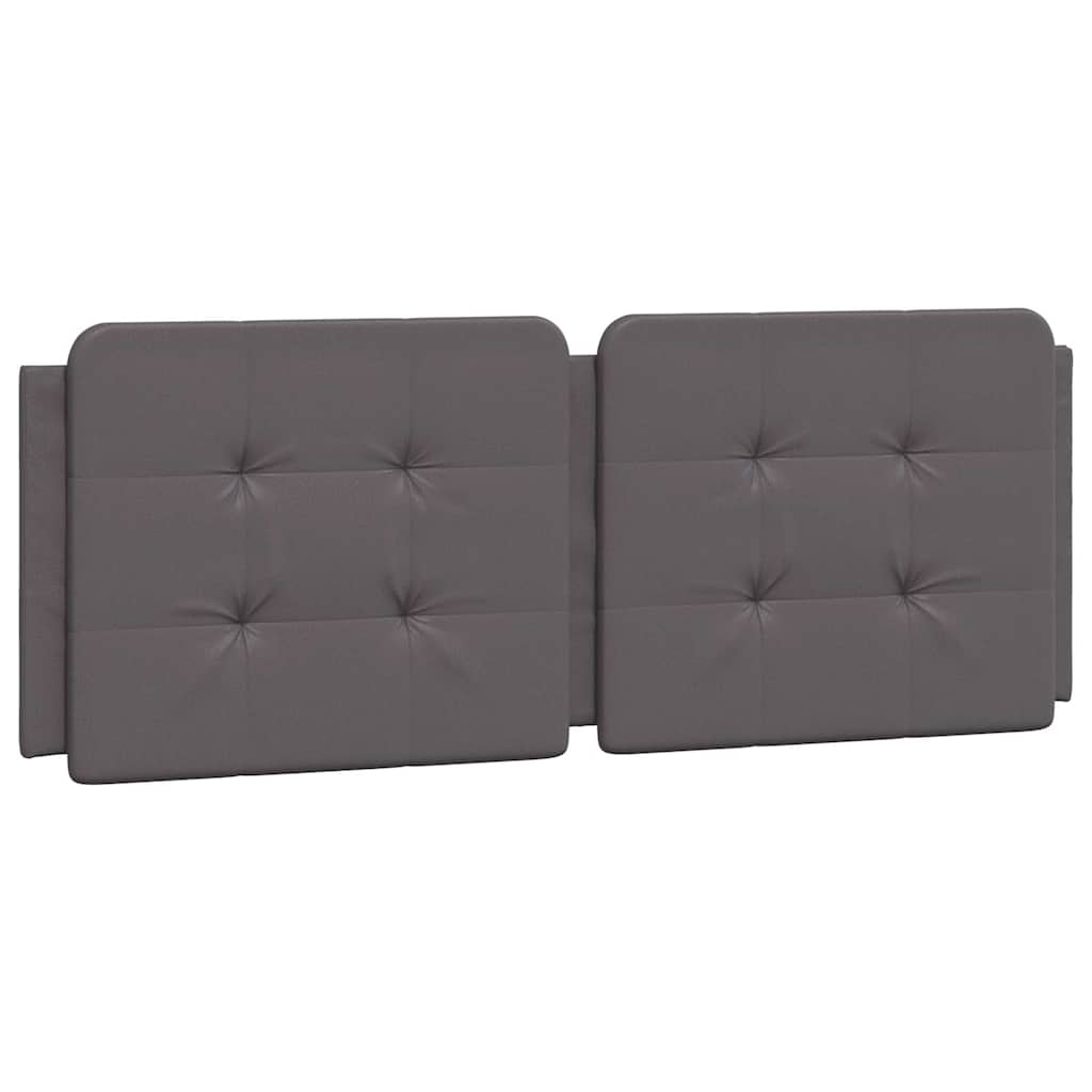 Cadre de lit sans matelas Zadar gris 140x200 cm similicuir
