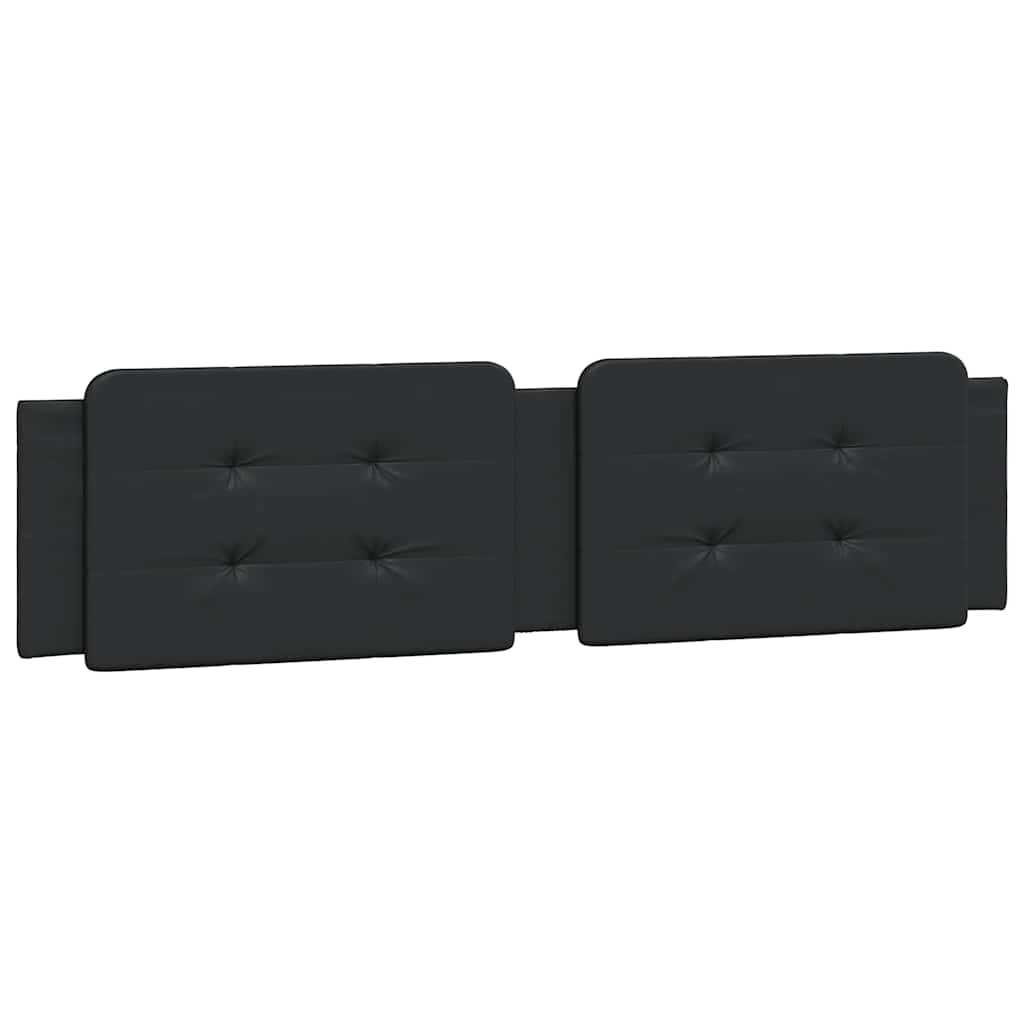 Cadre de lit sans matelas Zadar noir 160x200 cm similicuir