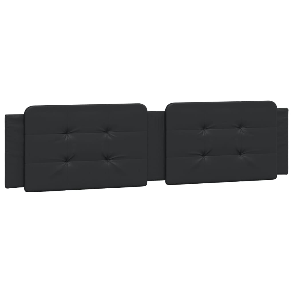 Cadre de lit sans matelas noir 160x200 cm similicuir - XIOS