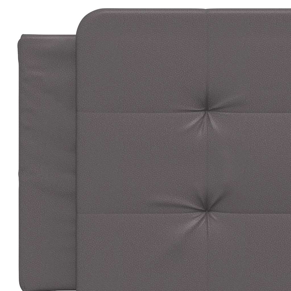 Cadre de lit sans matelas Zadar gris 160x200 cm similicuir - XIOS