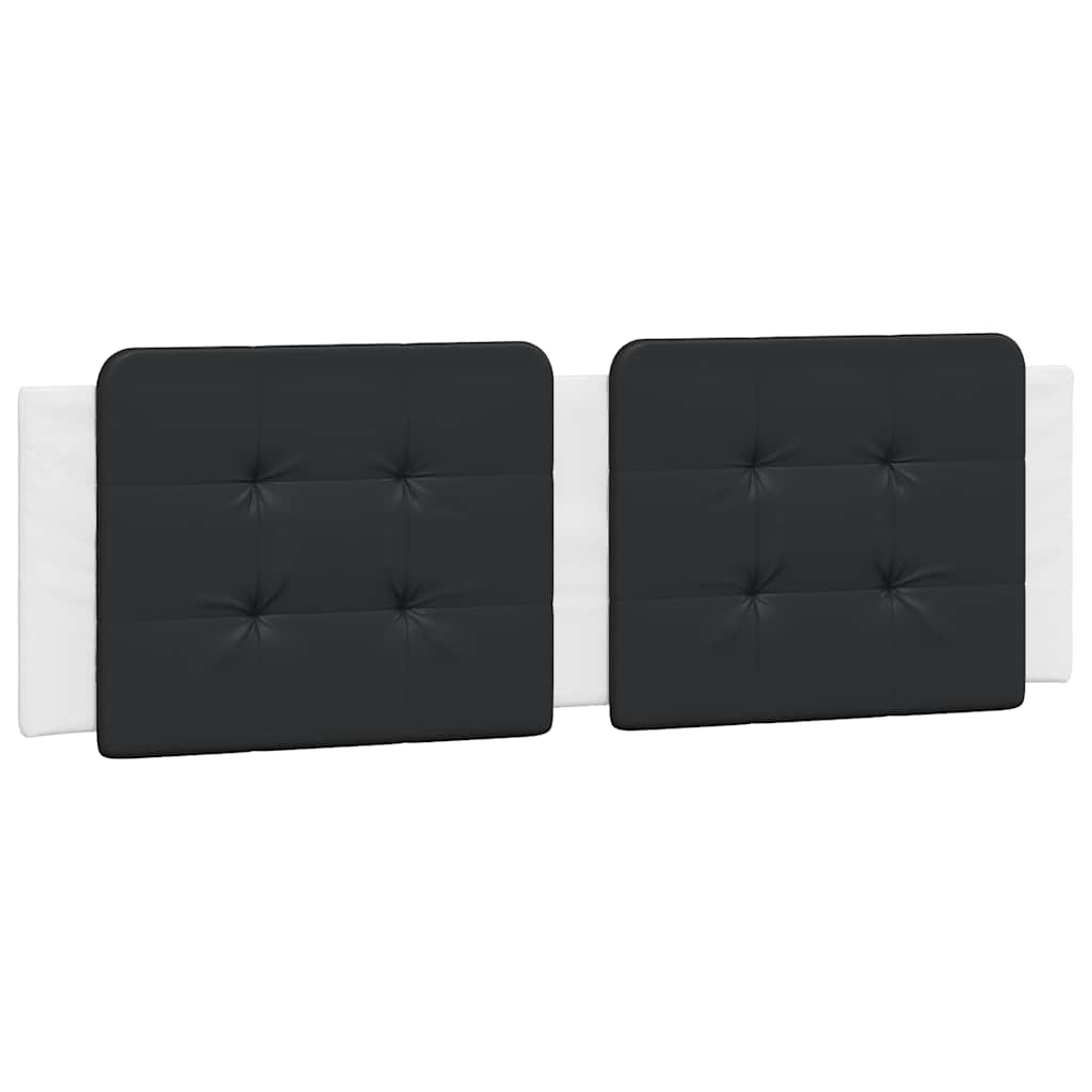 Cadre de lit sans matelas Zadar blanc et noir 160x200 cm similicuir - XIOS