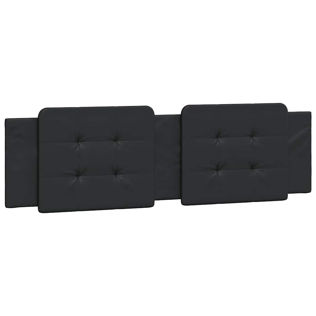 Cadre de lit sans matelas Zadar noir 180x200 cm similicuir