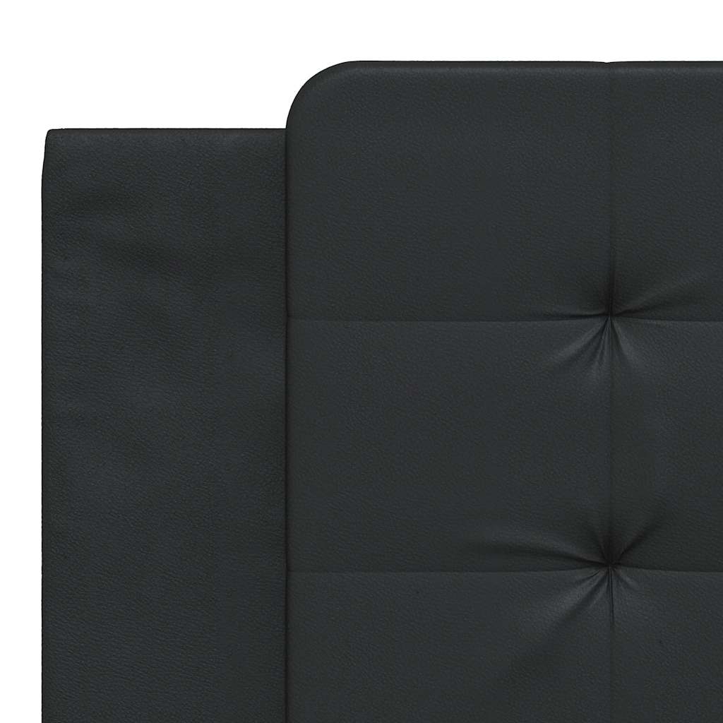 Cadre de lit sans matelas Zadar noir 180x200 cm similicuir