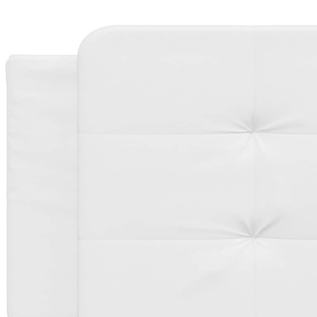 Cadre de lit sans matelas Zadar blanc 200x200 cm similicuir - XIOS