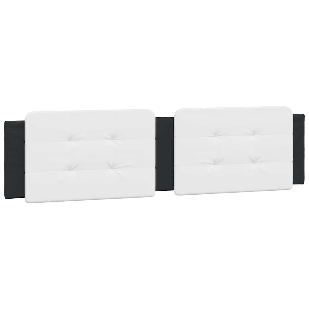 Cadre de lit sans matelas Zadar noir et blanc 200x200 cm similicuir - XIOS