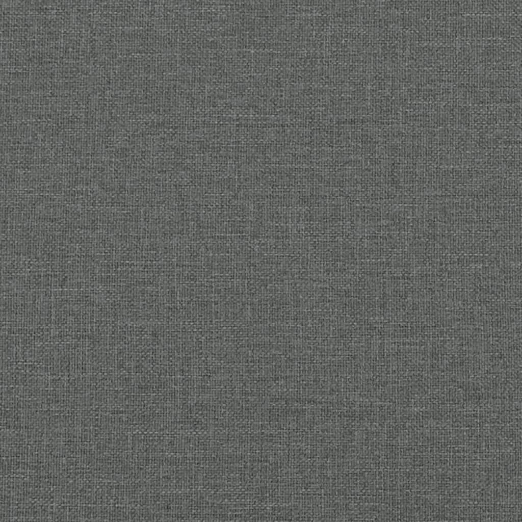 Lit avec matelas Dover gris foncé 100x200 cm tissu - XIOS