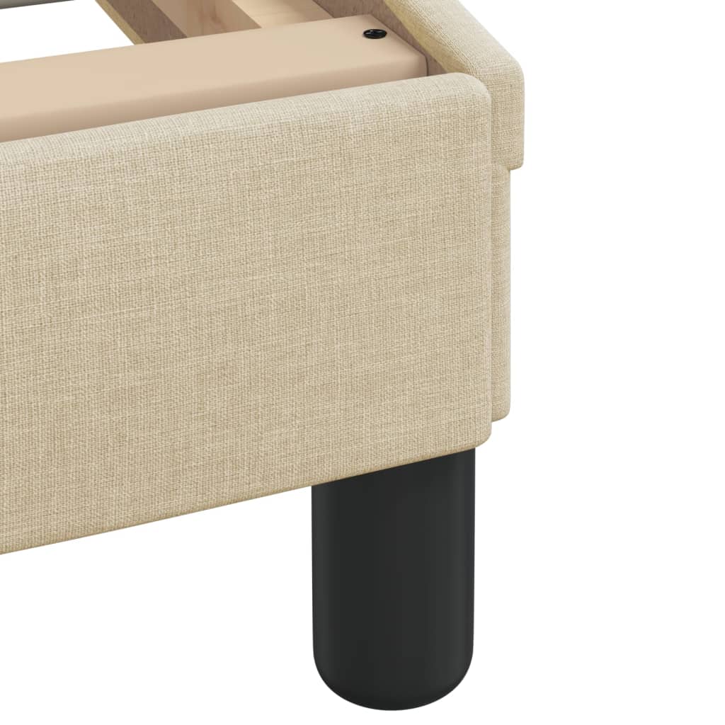 Lit avec matelas Dover crème 100x200 cm tissu - XIOS