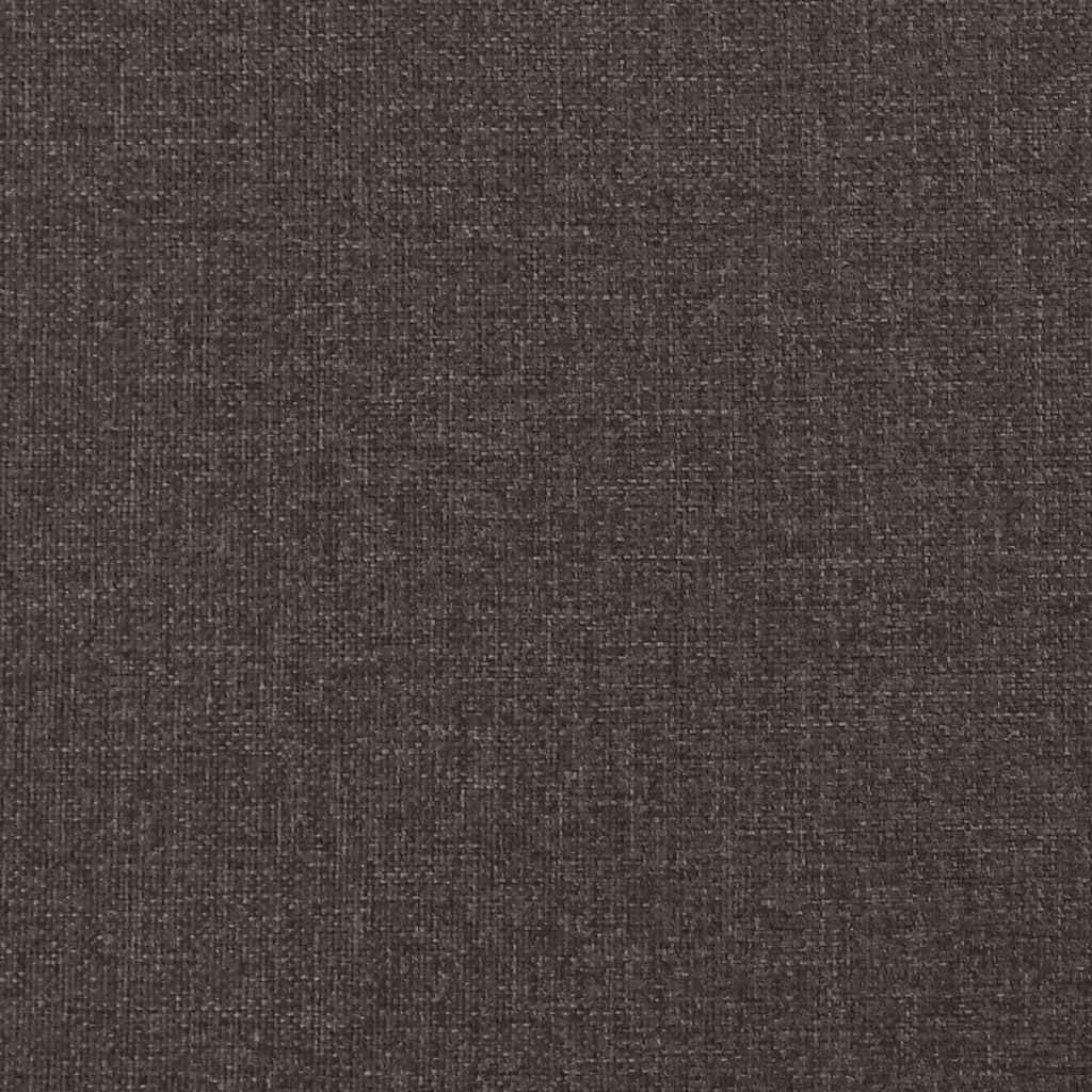 Lit avec matelas Dover marron foncé 120x200 cm tissu - XIOS
