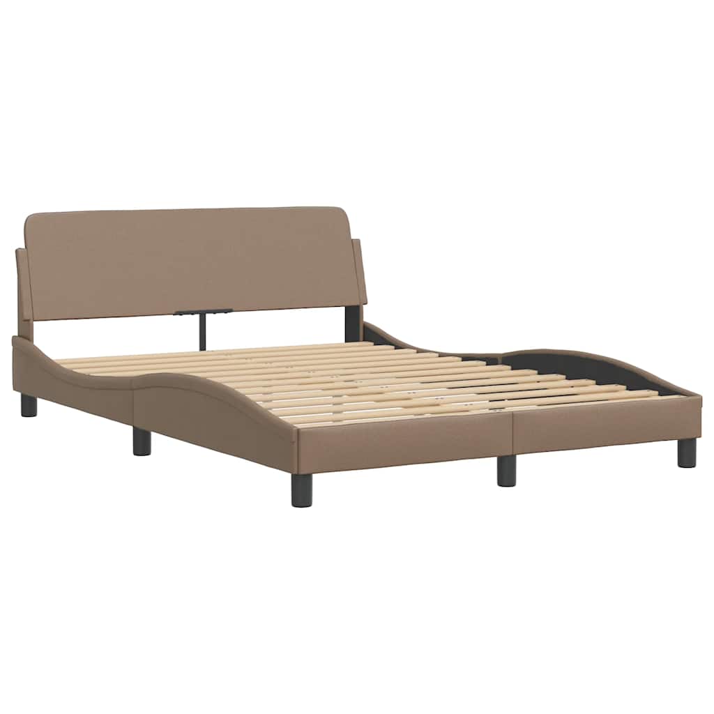 Lit avec matelas Dover cappuccino 120x200 cm similicuir - XIOS