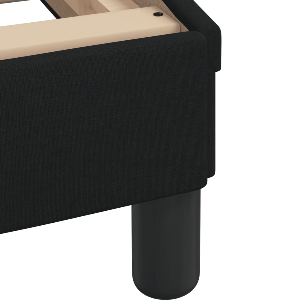 Lit avec matelas Dover noir 180x200 cm tissu - XIOS