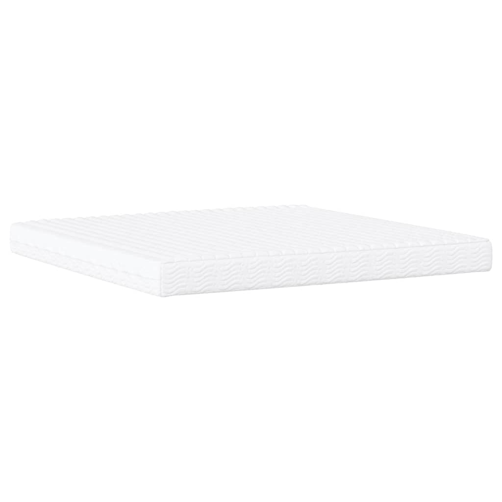 Lit avec matelas Dover noir et blanc 200x200 cm similicuir - XIOS