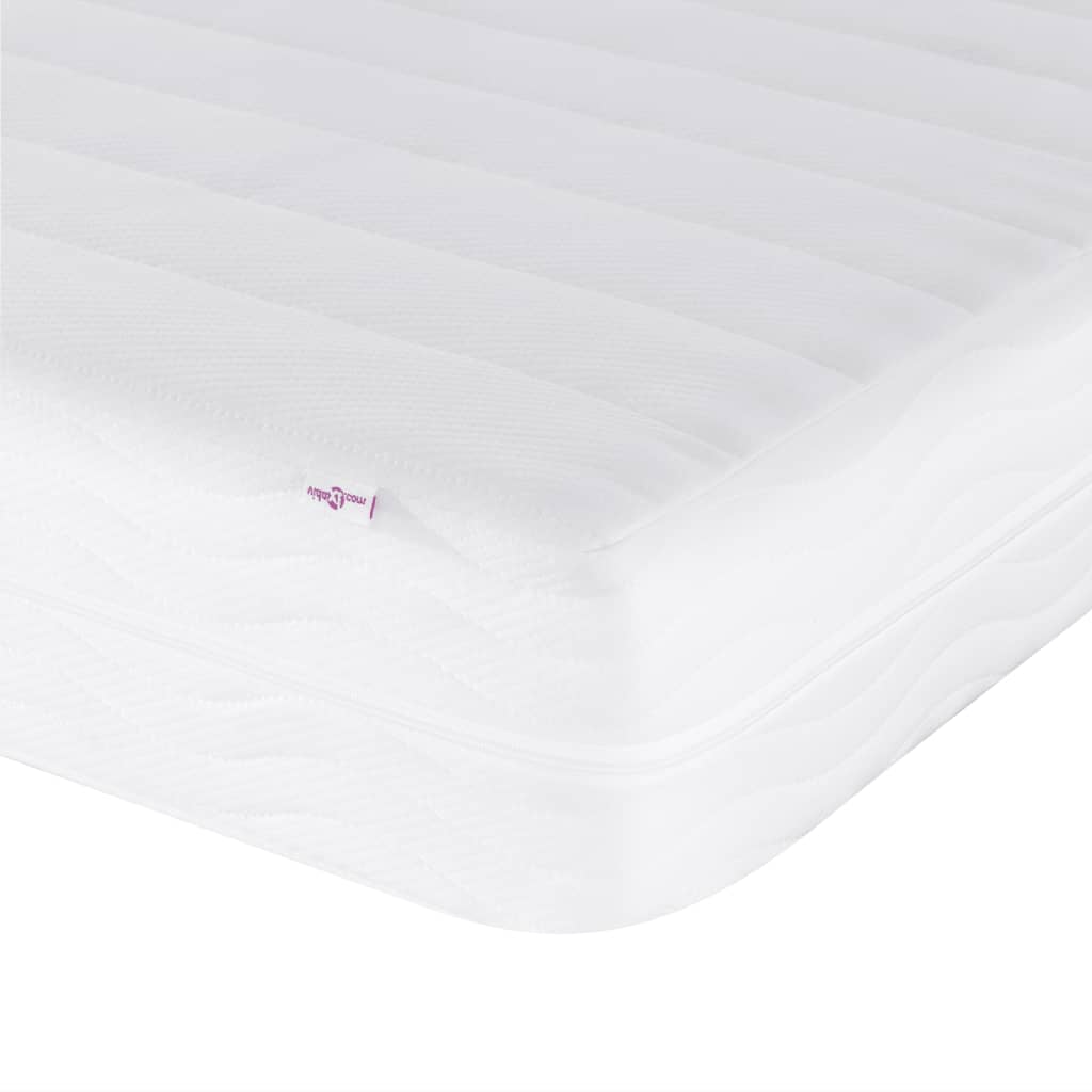 Lit avec matelas Dover blanc et noir 200x200 cm similicuir - XIOS