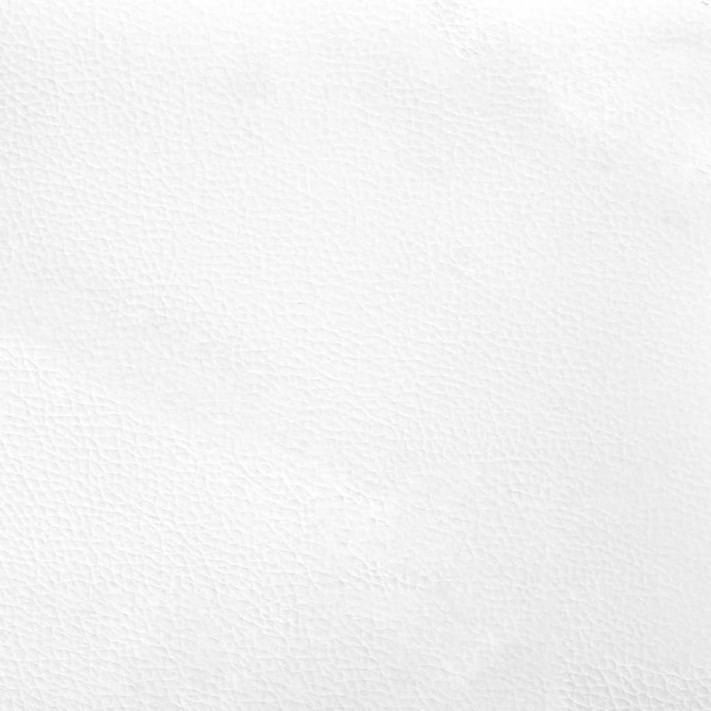 Lit avec matelas Dover blanc et noir 200x200 cm similicuir - XIOS
