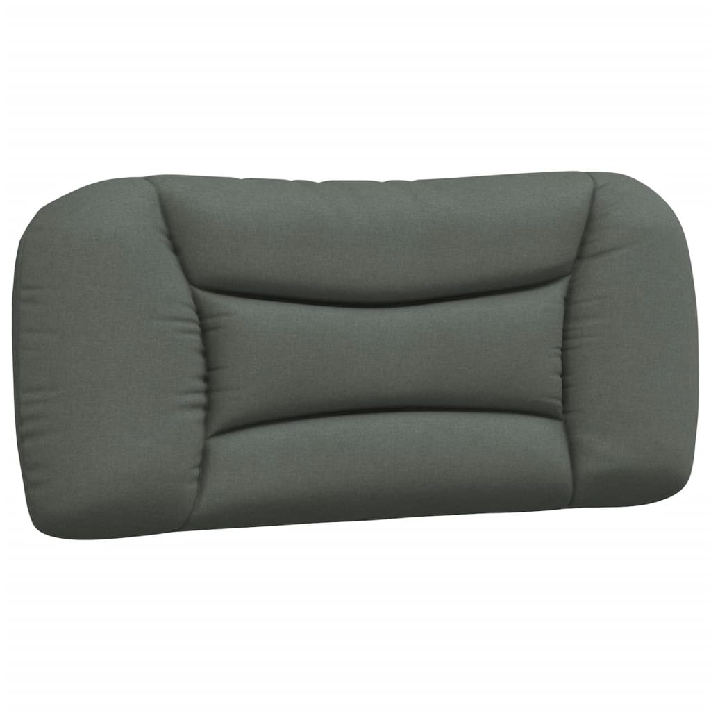 Lit avec matelas Hvar gris foncé 80x200 cm tissu - XIOS